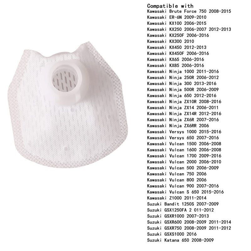 KCGLOBAL 49019-0013 Fuel Pump Strainer QTY 3 Fuel Pump Filter fit for Kawasaki Teryx 750 4X4, Brute Force 750 4X4, Teryx LE, Teryx4,KFX450R, Mule 4000/4010 4X4, Mule Pro-FX, Mule Pro-FXT,Pro-FXR, 2008-2021 - Image 2